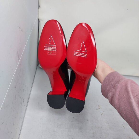 Christian Louboutin Black Miss Sab Patent Pump - Picture 2 of 11